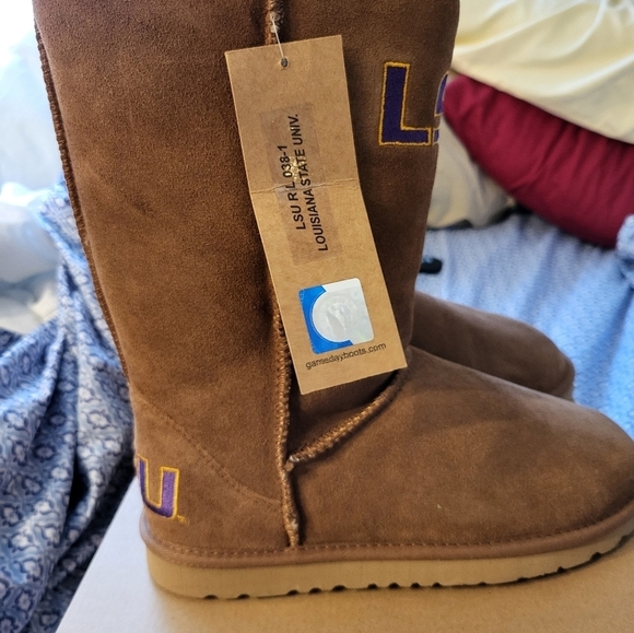 LSU GEAUX Tigers Roadies Women's size 9 Leather, Wool boots NEW - Picture 8 of 16